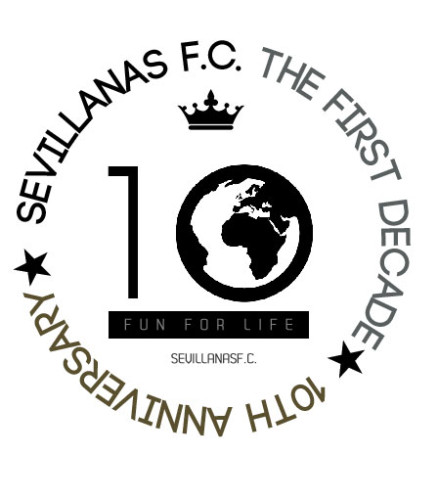 SEVILLANAS F.C. 10th ANNIVERSARY EMBLEM